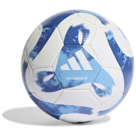 Adidas Piłka nożna Adidas Tiro League Thermally Bonded biało-niebieska HZ2429 r.5 826044