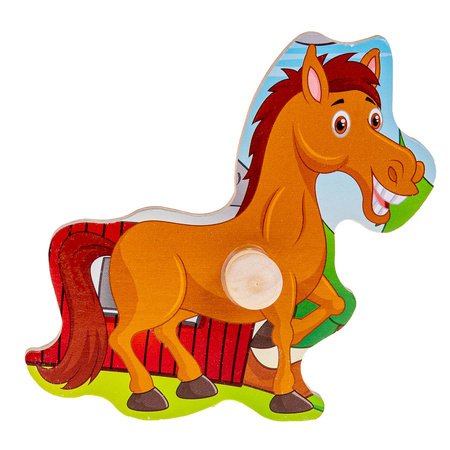 UKŁADANKA DREWNIANA FARMA UCHWYTY 836030