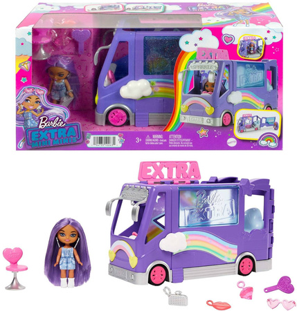 Barbie HKF84 Extra auto z mini laleczką 102631