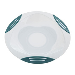 Akuku Talerzyk z przysawką turkus/biel (12/72) 005246