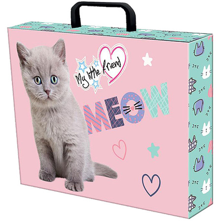 TECZKA Z RĄCZKĄ A4 XL (33x24,8x9cm)MY LITTLE FRIEND,FLUFFY KITTY 685798
