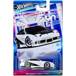 Hot Wheels JDY83 1/5 Samochodzik Street Sport '96 Nissan 180SX Type X 267378