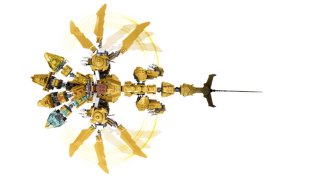 Lego 71774 Ninjago Złoty Ultra Smok Lloyda