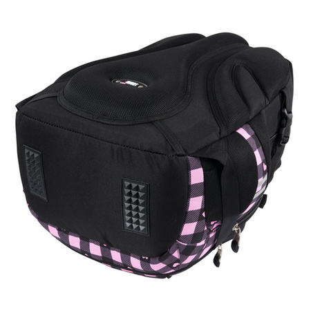 PLECAK 4-KOMOROWY STRIGHT BP-01 PINK CHECKERED 680366