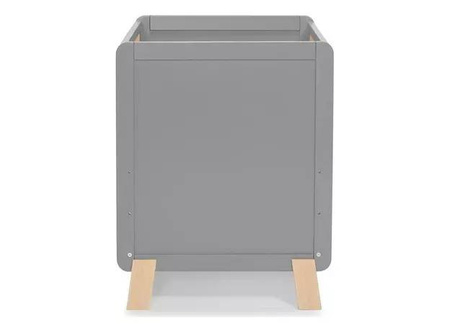 Kinderkraft łóżeczko drewniane nico grey 914463