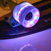 Deskorolka fiszka meteor plastikowa z kółkami led black 