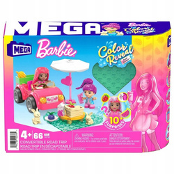 Mega Bloks HKF90 Barbie Color Reveal Cabriolet 66szt. 102761