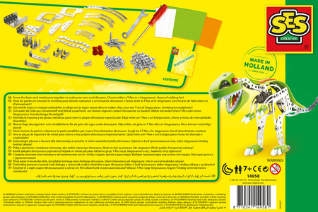 Ses Creative Metalowy konstruktor Dinozaur 149581
