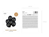 Balony 30cm Happy New Year Pastel Black 6szt 762664