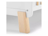 Kinderkraft łóżeczko drewniane nico white 914456