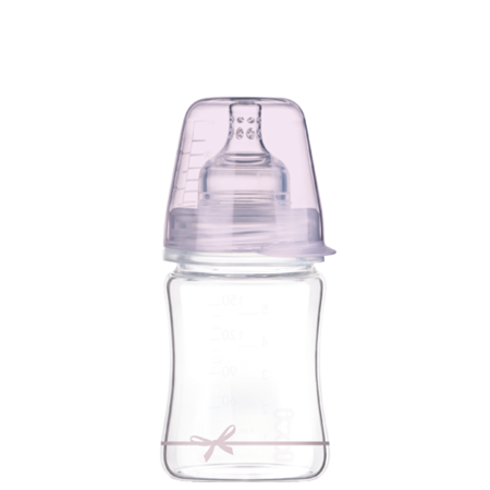 Canpol butelka lovi szklana 150ml diamond glass baby shower girl 741048