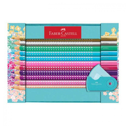 Faber-Castell Kredki ołówkowe 20kol Sparkle+akcesoria w metal.opakowaniu 016419