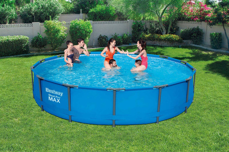 Bestway 56595 basen ze stelażem 427x84cm,10220l=90%,pompa 58383 