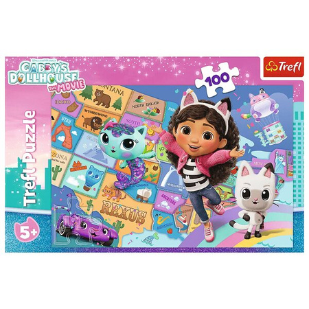 Puzzle Trefl 100 Przyjaźń w kocim domku 165159