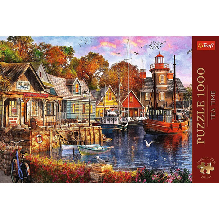 Puzzle Trefl 1000 Premium Plus Tea Time Nadmorski zakątek 107968