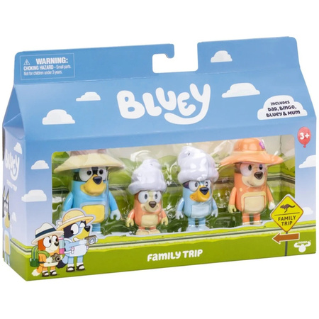 Bluey Rodzinna Wycieczka Zestaw 4 figurek 176542