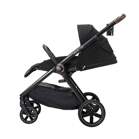 Espiro Only 2023 , 210 stylish black gel wózek dziecięcy 205668