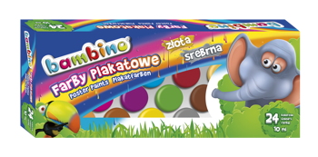 Maj farby plakatowe 24kol 10ml standard