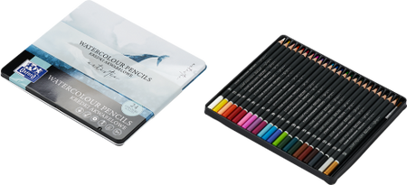 Kredki akwarelowe Oxford 24kol metal box 239773