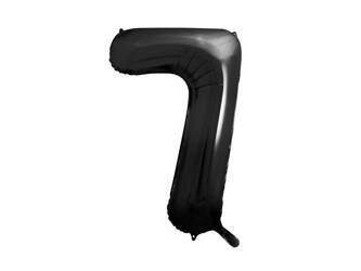 BALON FOLIOWY CYFRA 7 CZARNY 86CM 166462