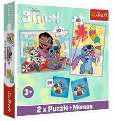 Puzzle Trefl 2w1 + memos Wesoły dzień Lilo&Stitch 935851