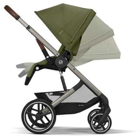 Cybex Balios S Lux TPE B Moss Green Khaki wózek spacerowy