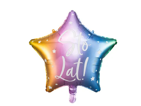 BALON FOLIOWY STO LAT ! 40CM MIX 170933
