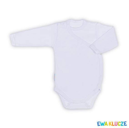 Body zakładane z długim rękawem biały 050