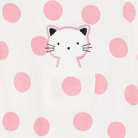 Mayoral pajacyk d/r stópki  kolor 68 bubble gum rozmiar 0-1 m