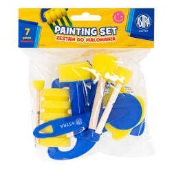 Zestaw gąbek i wałków do malowania 1 ASTRA 7el  207018