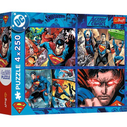 Puzzle Trefl 4x250 Odwaga Supermana 133400
