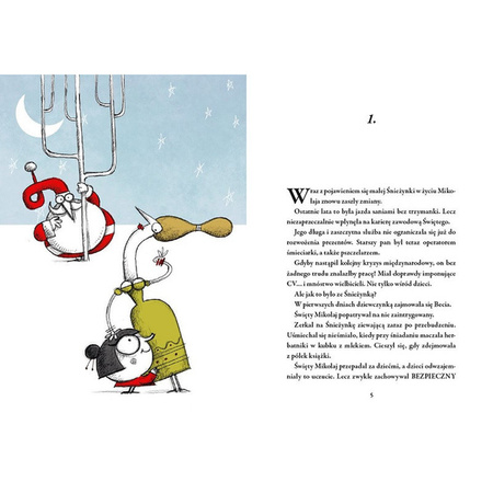 Święty Mikołaj i Śnieżynka, która spadła mu z nieba 140470