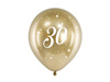 Balony Glossy 30cm 30 złoty 6szt 168374