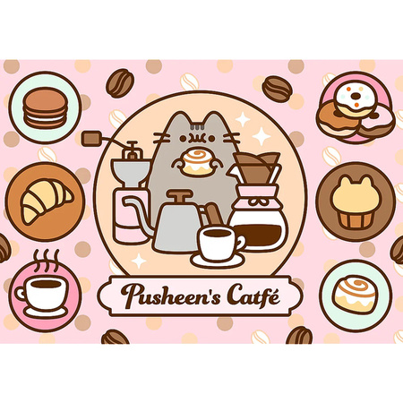 Puzzle Trefl 500 Pusheen w kawiarni 375282