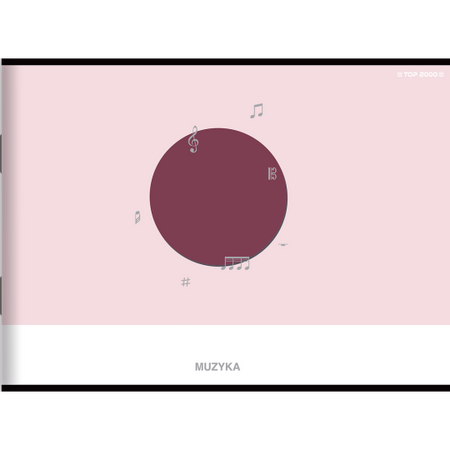 Zeszyt Top 2000 Muzyka A5 16k 5linia 70g 432425