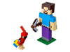 Lego 21148 minecraft bigfig steve z papugą
