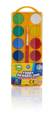 Farby akwarele 12kol fi30 euro 220229 astra 