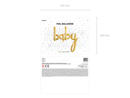 BALON FOLIOWY BABY 73,5x 75,5cm ZŁOTY 109216