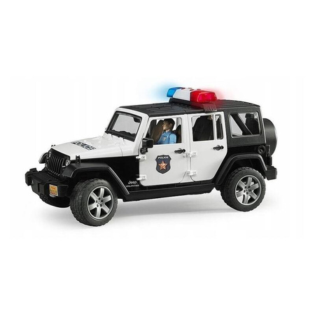 BRUDER 02526 JEEP WRANGLER POLIC.Z FIG.POLICJANTA I MODUŁEM 025267