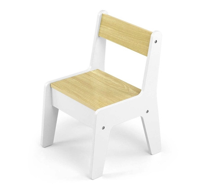 Zestaw mebli Olaf Blocks Stolik i dwa krzesełka White 127256
