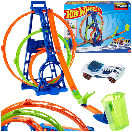 Hot Wheels HMX38 Zestaw potrójna pętla 2w1 134588