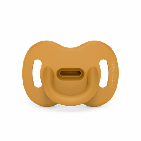 Suavinex Smoczek 100% silikonowy fizjologiczny SX Pro|0-6 m|musztardowy| New All Silicone