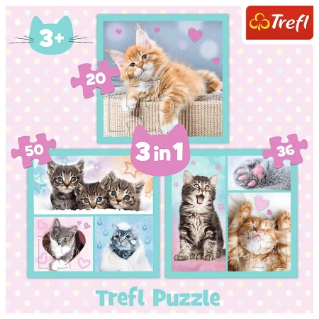 Puzzle Trefl 3w1 Słodkie zwierzaki 348620