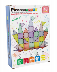 Picasso Tiles Klocki magnetyczne 48 elementów 022846