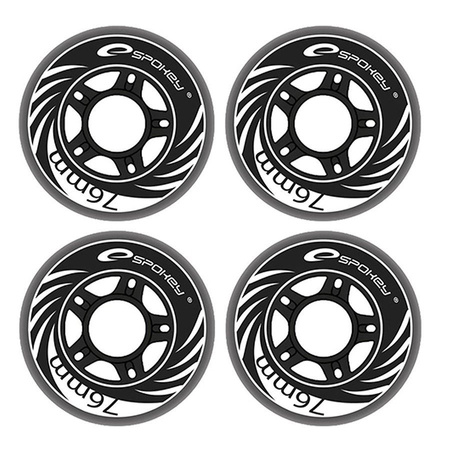 Kółka do łyżworolek pu 76mm 313858