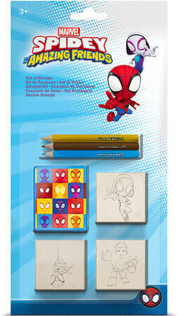 Multiprint Pieczątki Blister 3szt Spidey 031357
