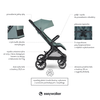 Easywalker Jackey XL Przestronny, samoskładający się wózek spacerowy z kołami XL Forest Green 114140