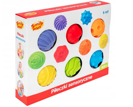 Piłki sensoryczne 6szt 845087