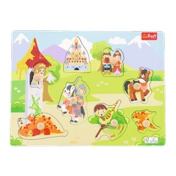 Trefl Zabawka drewniana Puzzle medium Knight's castle 616361