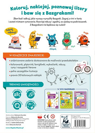 Książeczka Bazgraki poznają litery 816250
